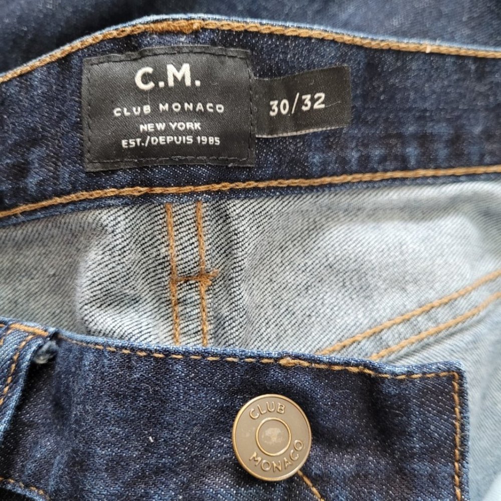 Club Monaco indigo denim jeans ladies size 30